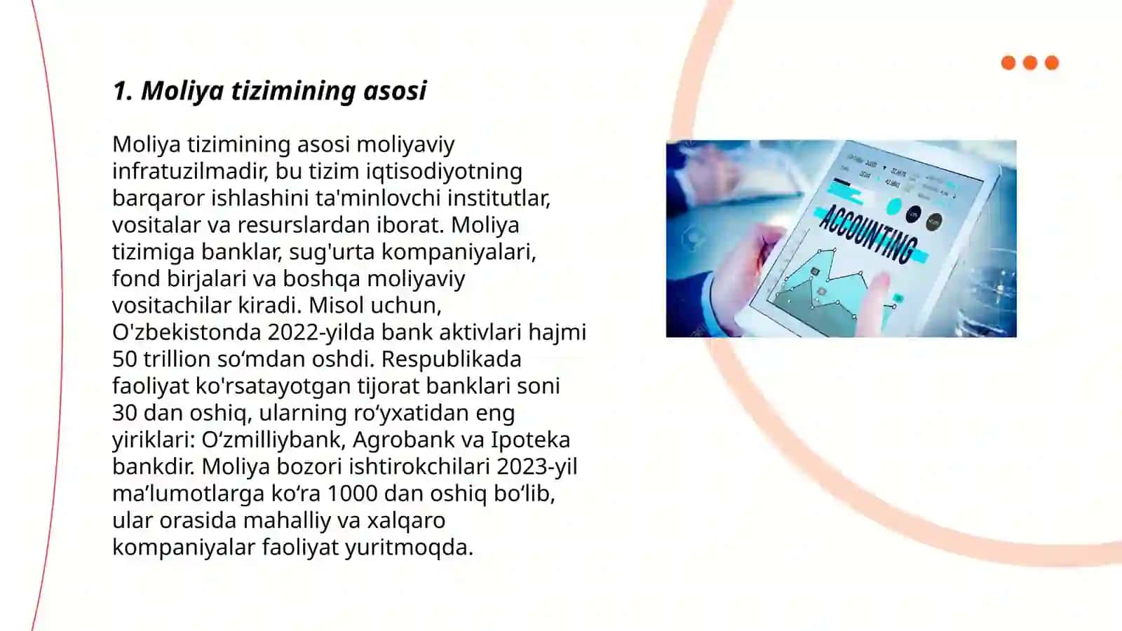 Moliya tizimi va Moliyaviy siyosat 3