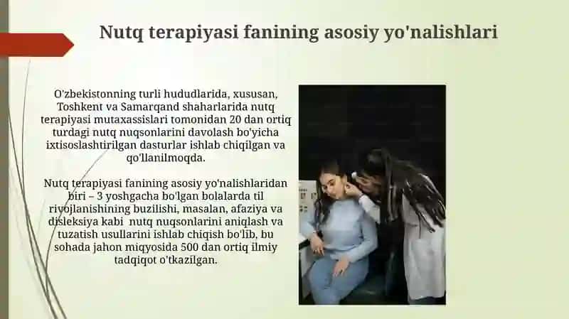 Nutq terapiyasi olimlari haqida 3