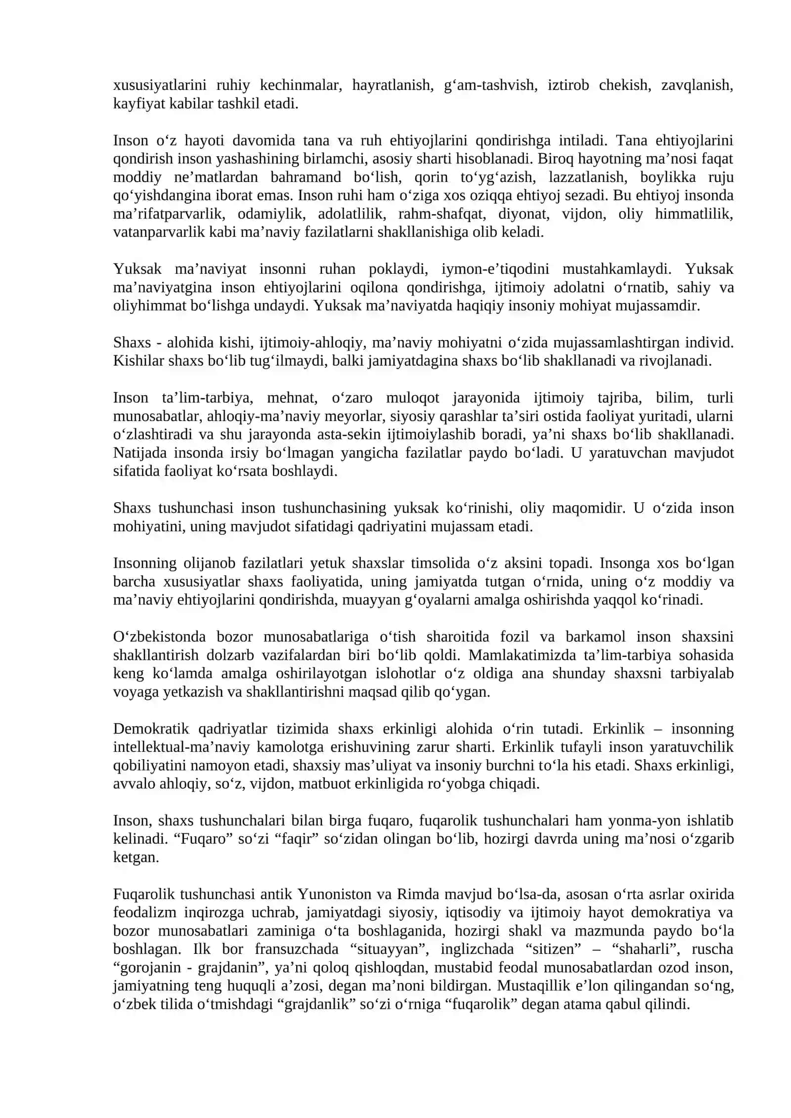 BILIM INSON MANAVIY KAMOLOTI OMILI 3
