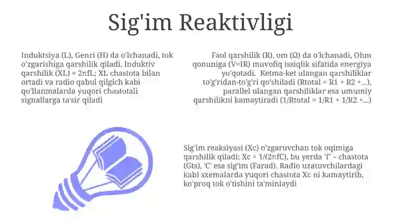 O'zgaruvchan Tok Zanjirlarida Faol Qarshilik 3
