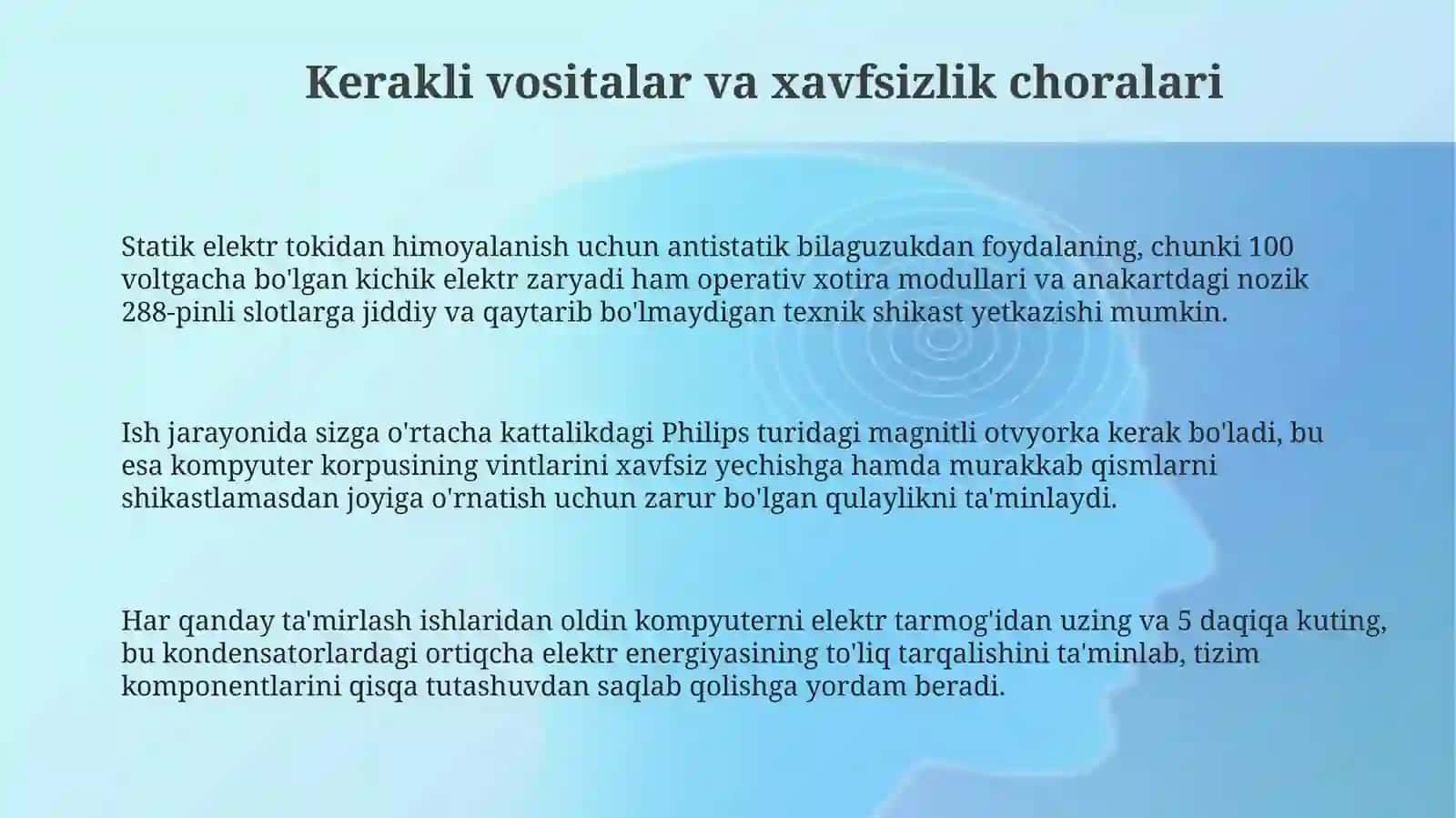 Operativ xotira (RAM) o‘rnatish 3