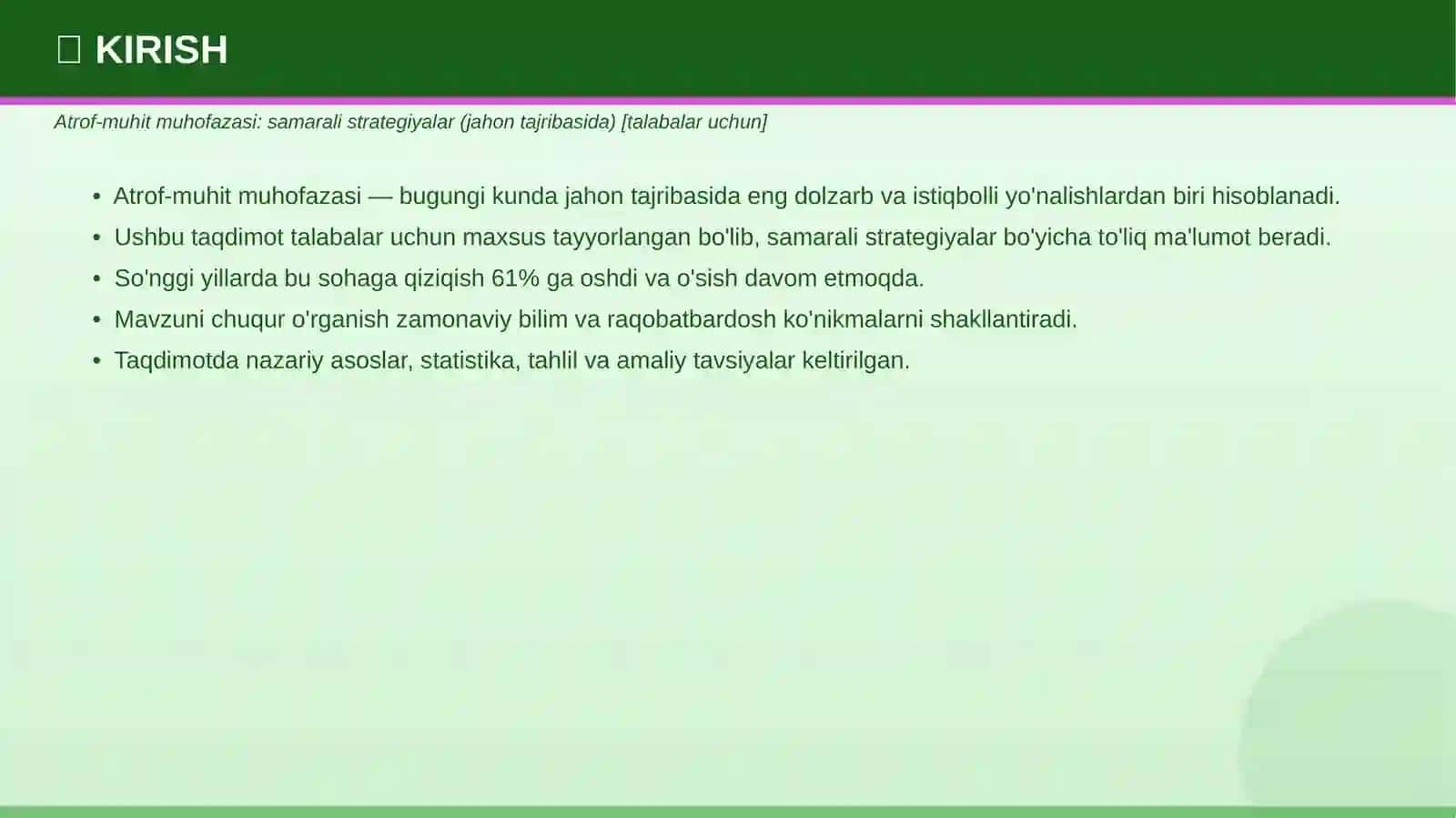 ATROF-MUHIT MUHOFAZASI 3