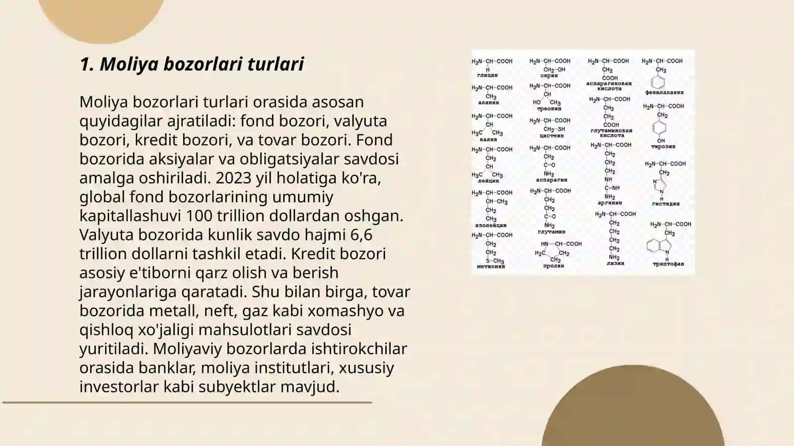 Moliya bozori turlari va ularning axmiyati 3