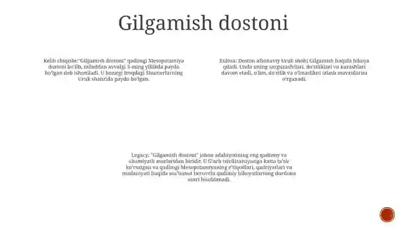 Qadimgi Misopotamiya Dostonlari 3