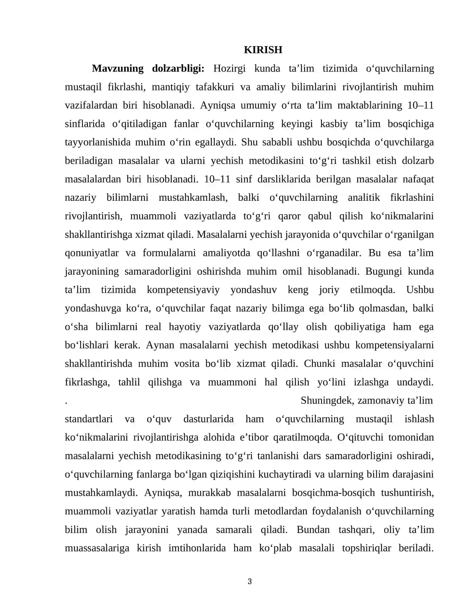 10-11 sinf darsliklaridagi masalalarni yechish metodikasi 3