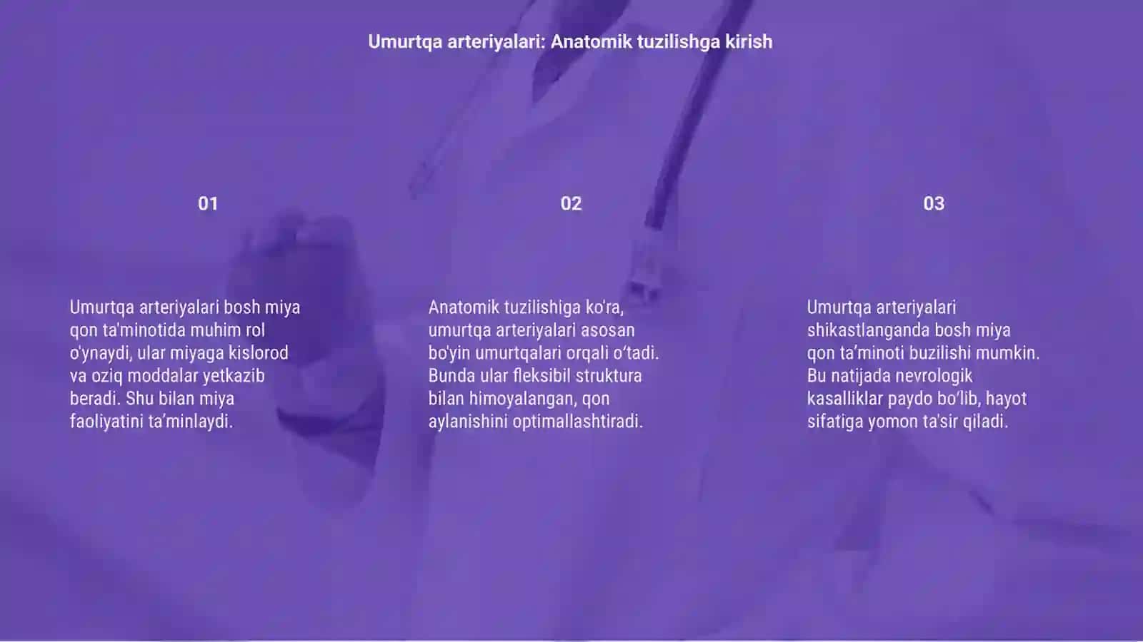 Umurtqa arteriyalari shikastlanishlari 3