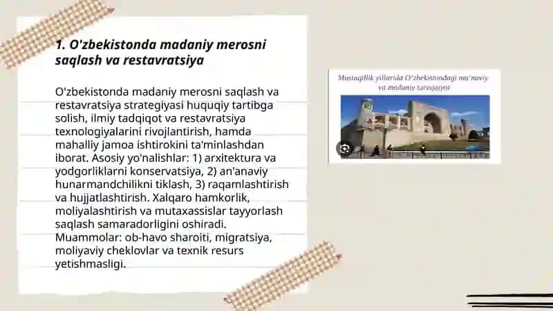 O'zbekistondagi madaniy va ma'rifiy taraqqiyot 3