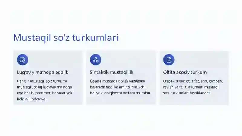 Soʻz turkumlarini aniqlash mezonlari 3