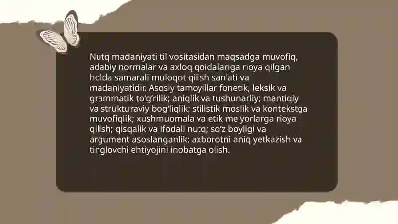 Nutq madaniyati va adabiy til me'yorlari 3
