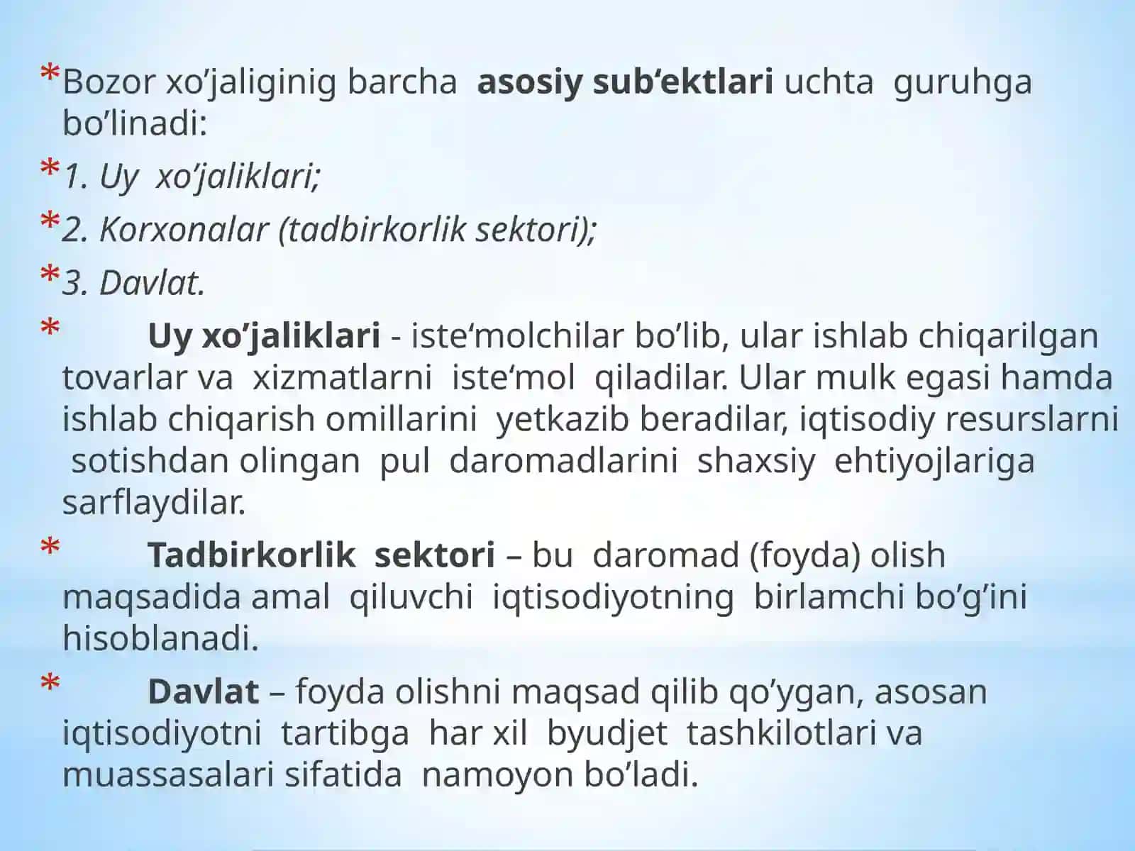 Bozor  iqtisodiyoti 3