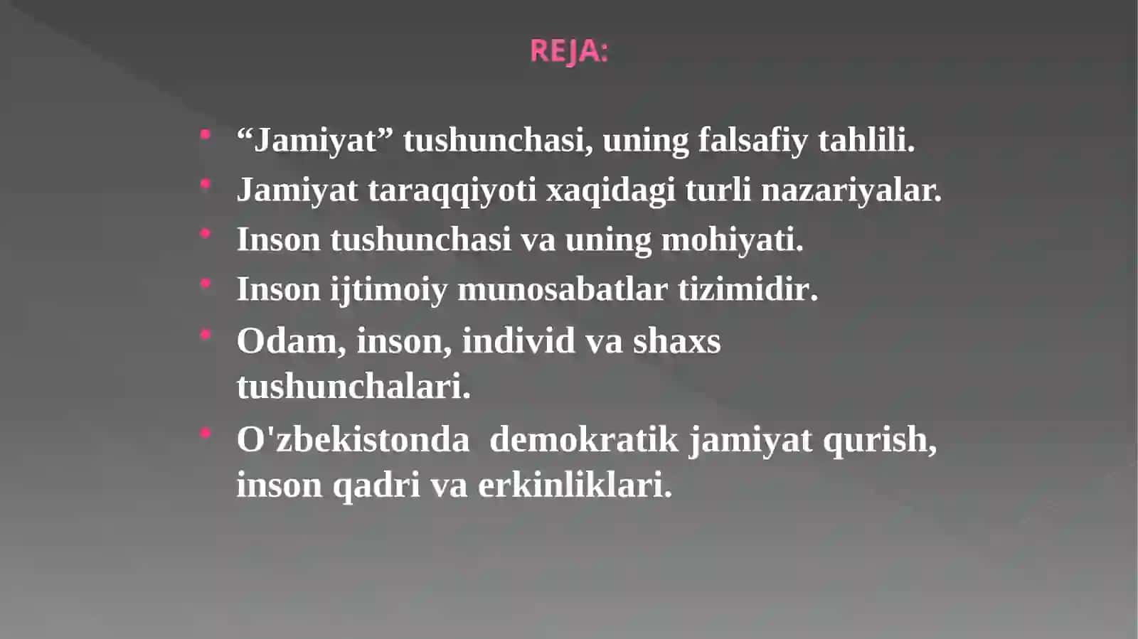 JAMIYAT VA INSON FALSAFASI 3
