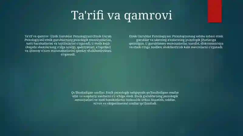 Etnik Guruhlar Psixologiyasi 3