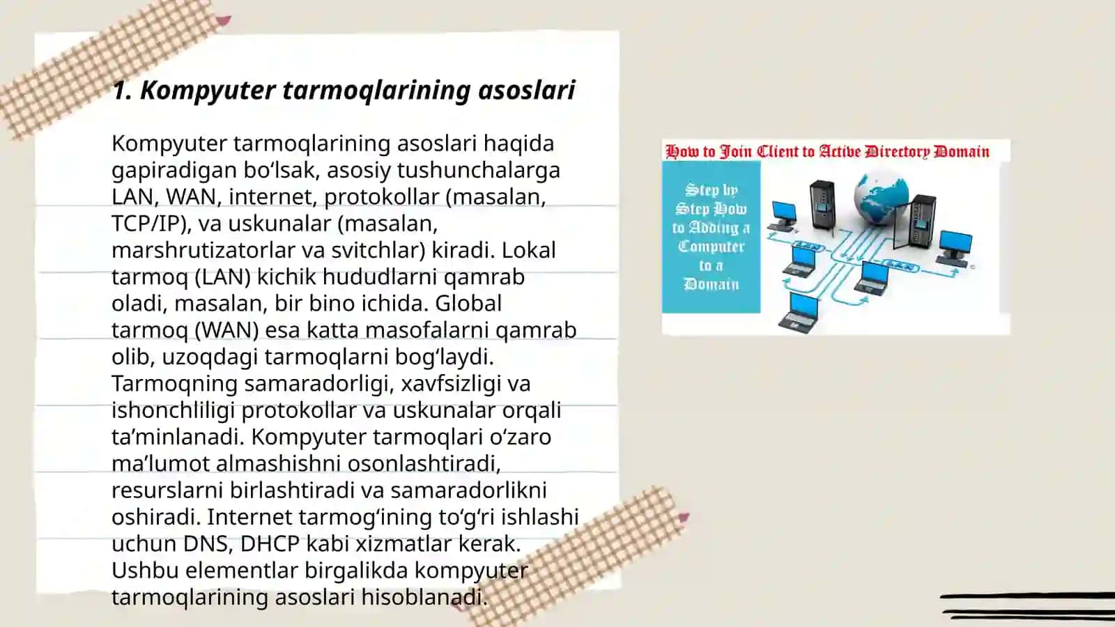 Kompyuter tarmogʼdagi internet tarmogʻi 3