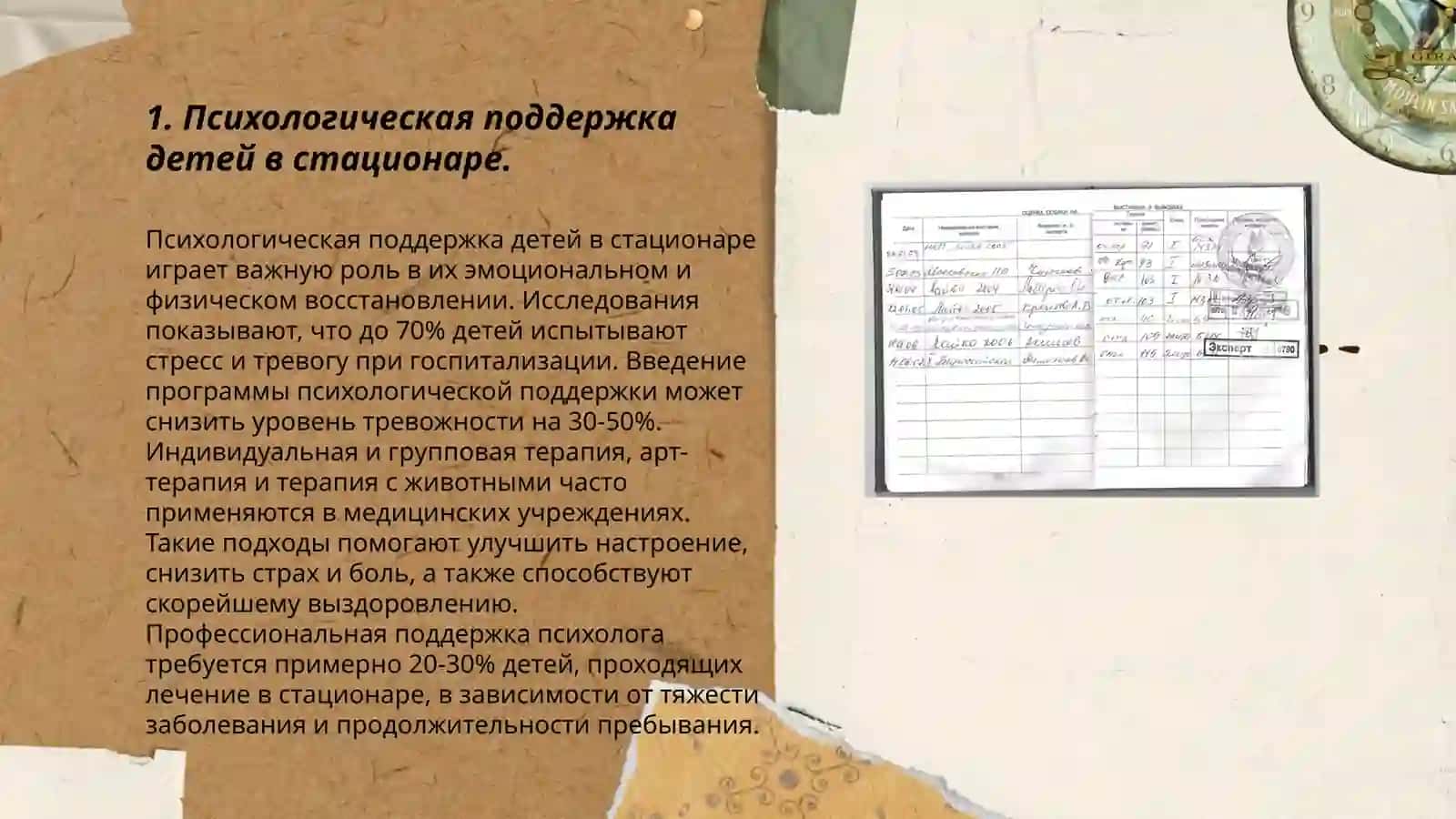 Особенности создания образовательной среды для детей находящихся на длительном лечении в стационаре 3