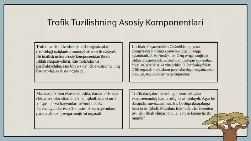 Trofik tuzilish va ekologik piramidalar 3