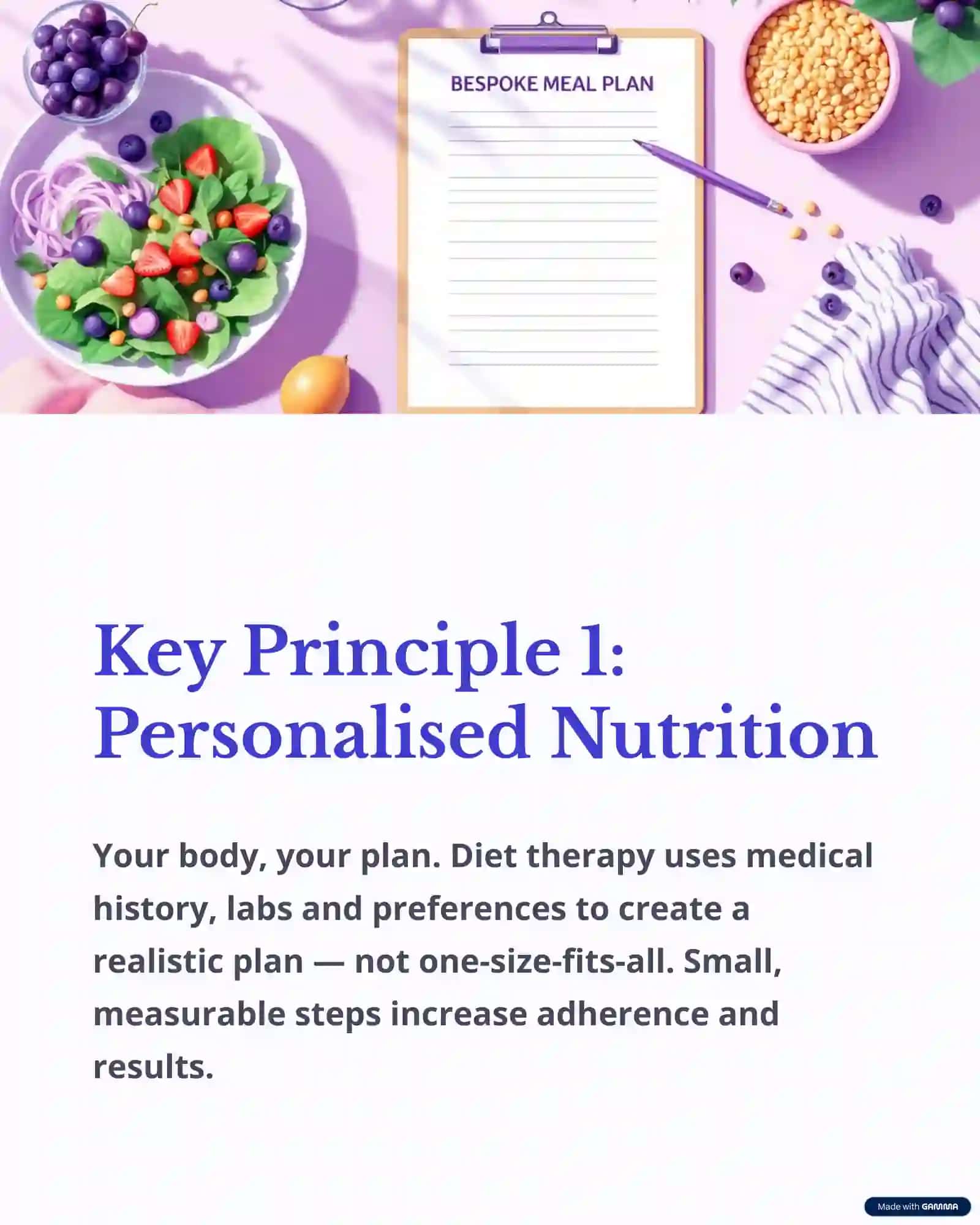 Diet Therapy: Personalised Nutrition 3