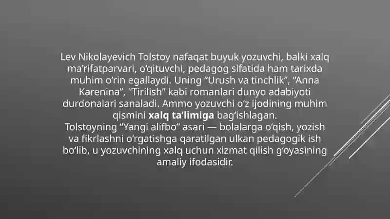 Tolstoyning yangi alifbo asari 3