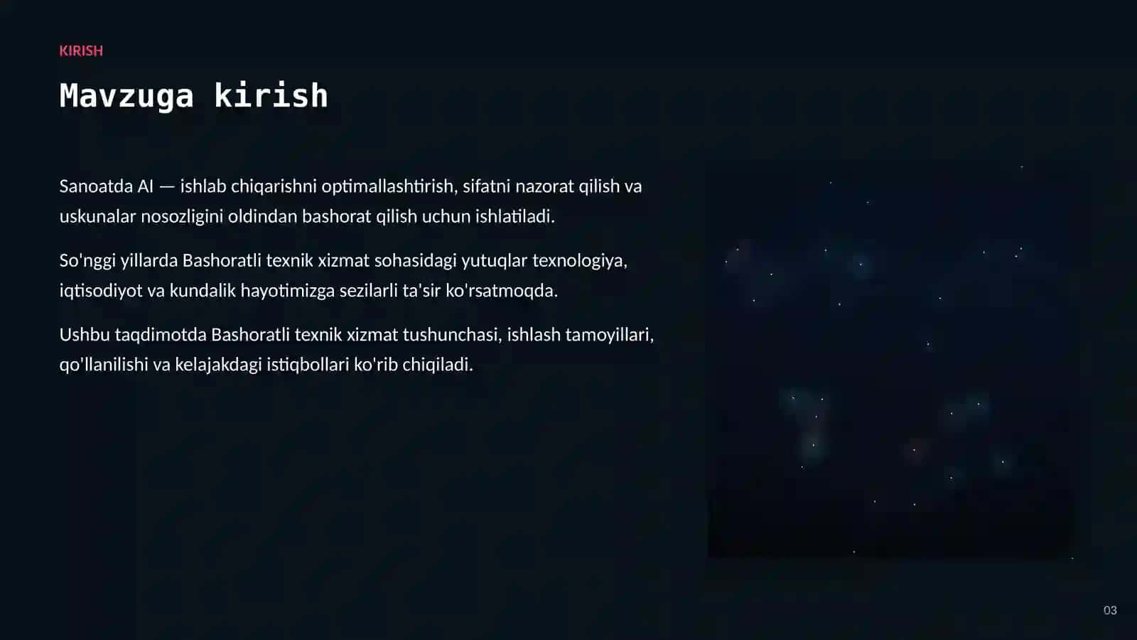 AI sanoat va ishlab chiqarishda 3