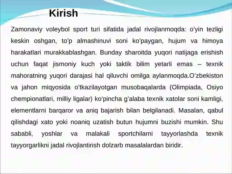 Zamonaviy Voleybol Sporti 3