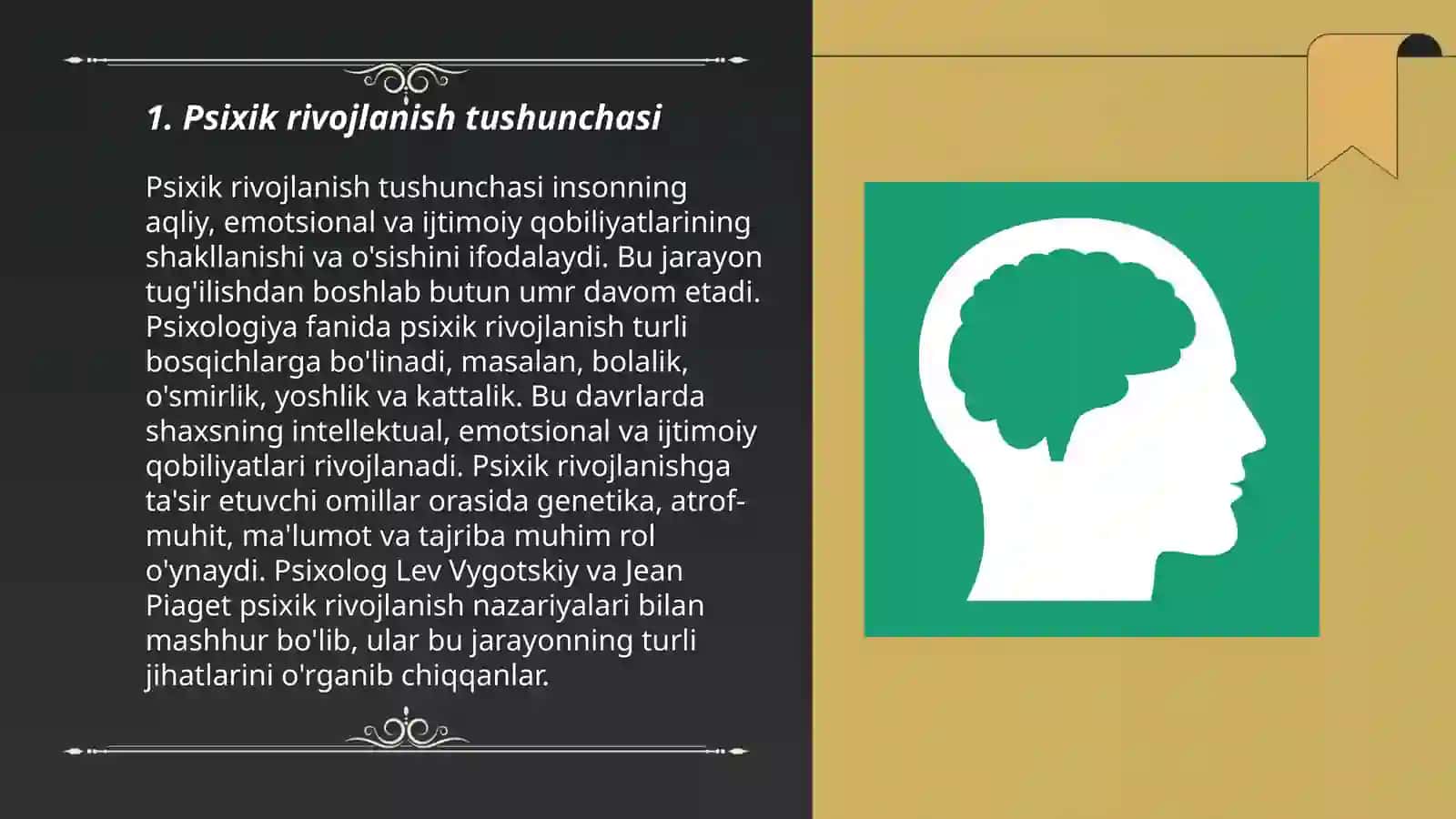 Psixik rivojlanish va uni davrlashtirish 3