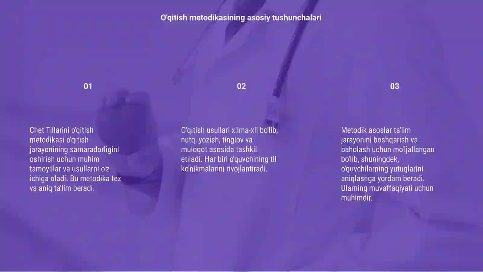 Chet Tillarini o'qitish metodikasi va usullari 3