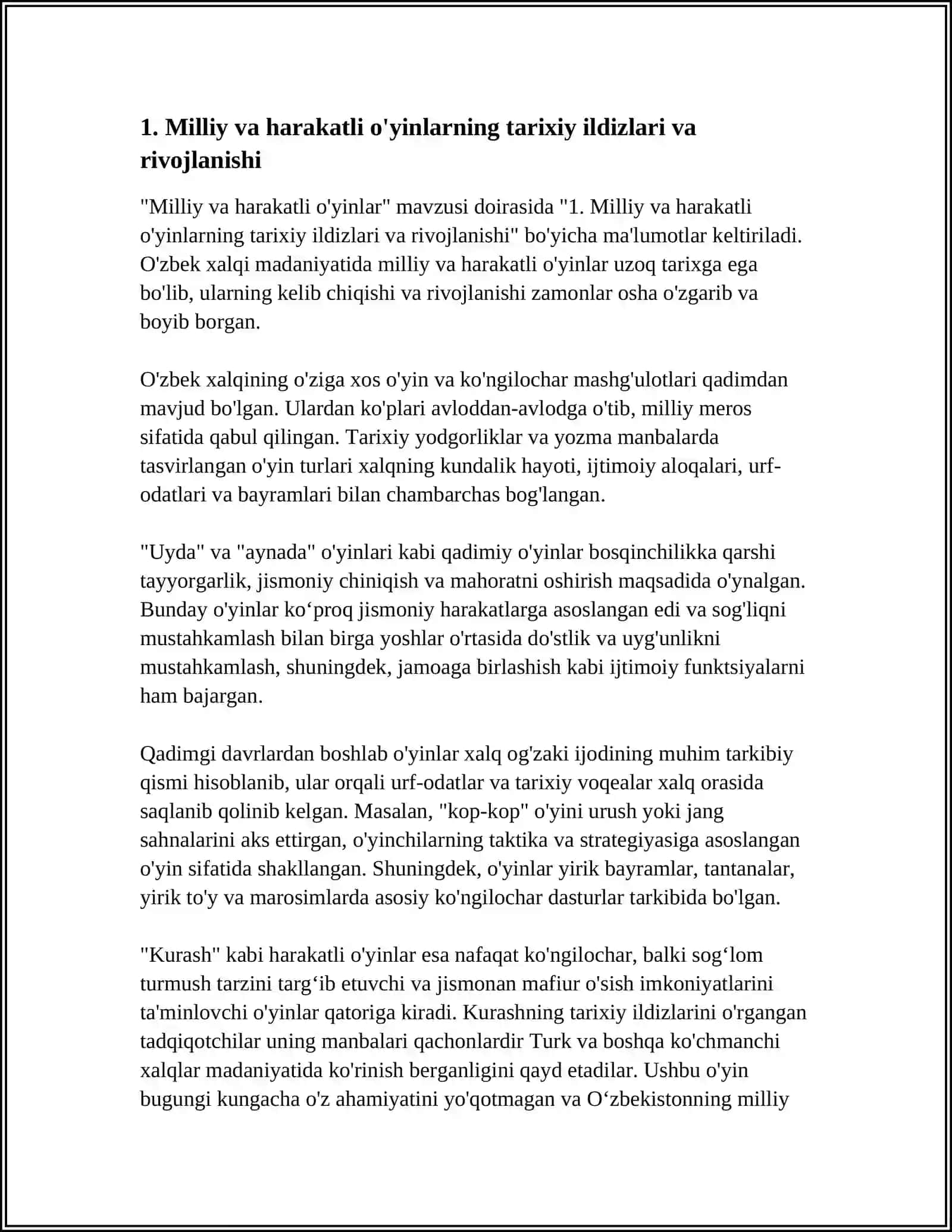 MILLIY VA HARAKATLI OYINLARNI 3