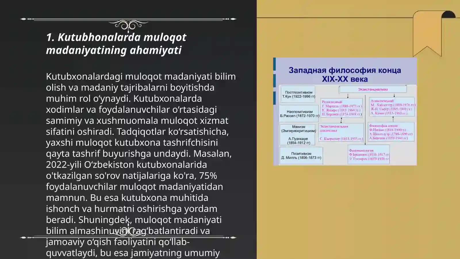 Kutubhonalarda muloqot madaniyati kursi 3