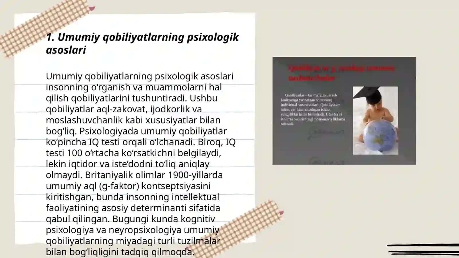 Umumiy va maxsus qobiliyatlar 3