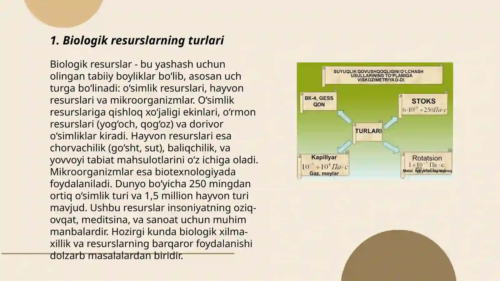 Biologik resurslarni qo‘llash 3