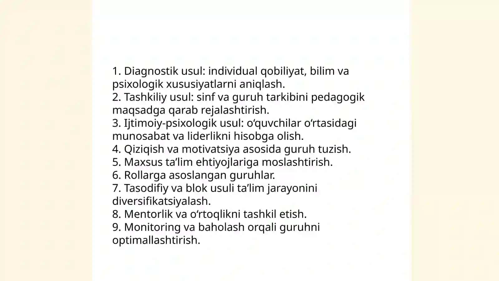 O’quvchilar jamoasi bilan ishlash 3