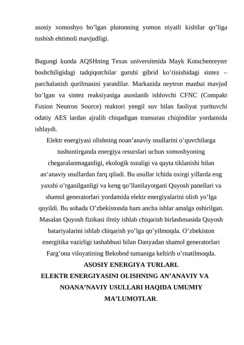Noan’anaviy energiya manbalari 3