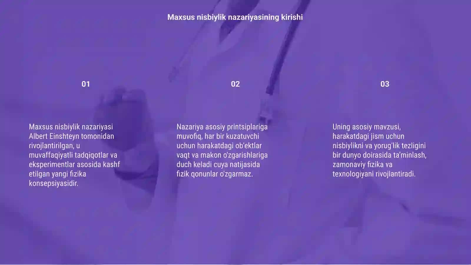 Maxsus nisbiylik nazariyasining asoslari 3