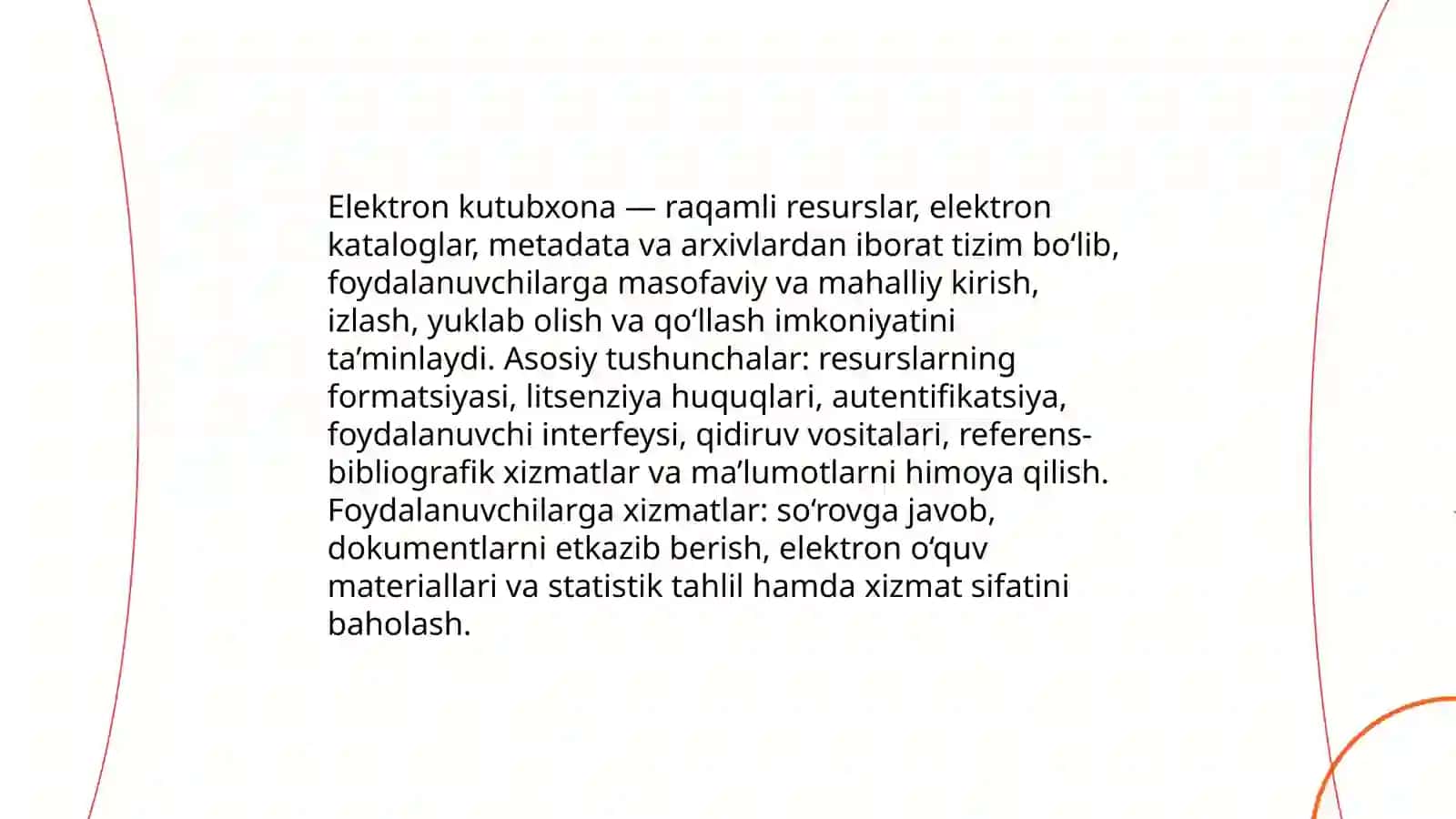 Elektron kutubxona va elektron katalog fani 3