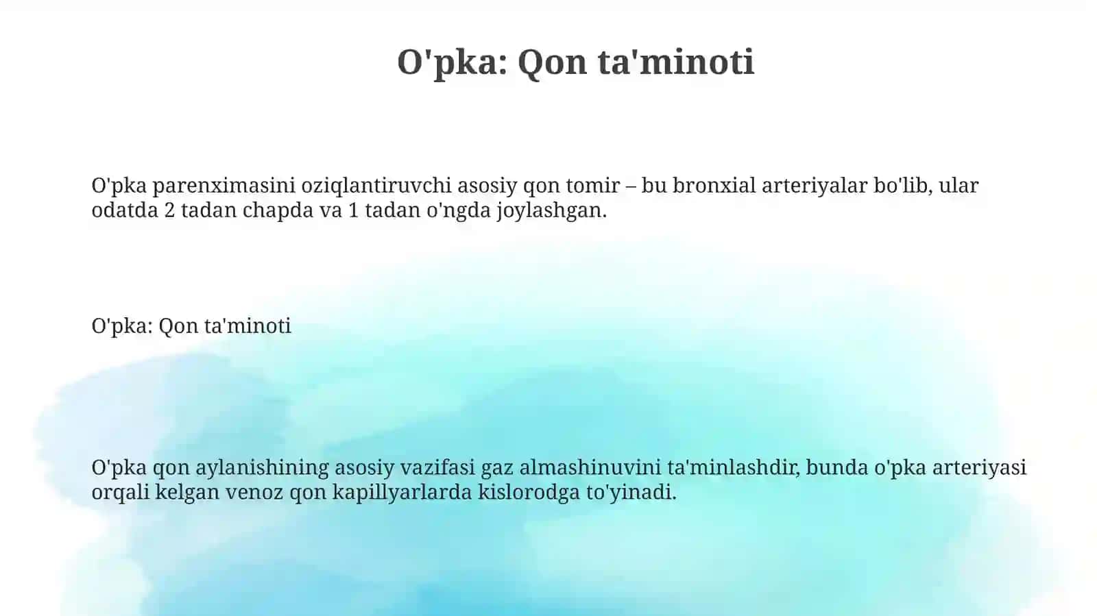 Nafas olish organlarining topografiyasi 3