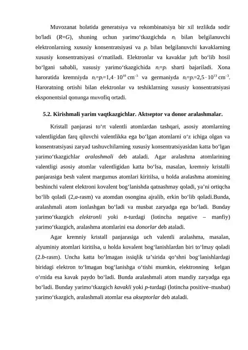 Yarim o'tkazgichlar 3