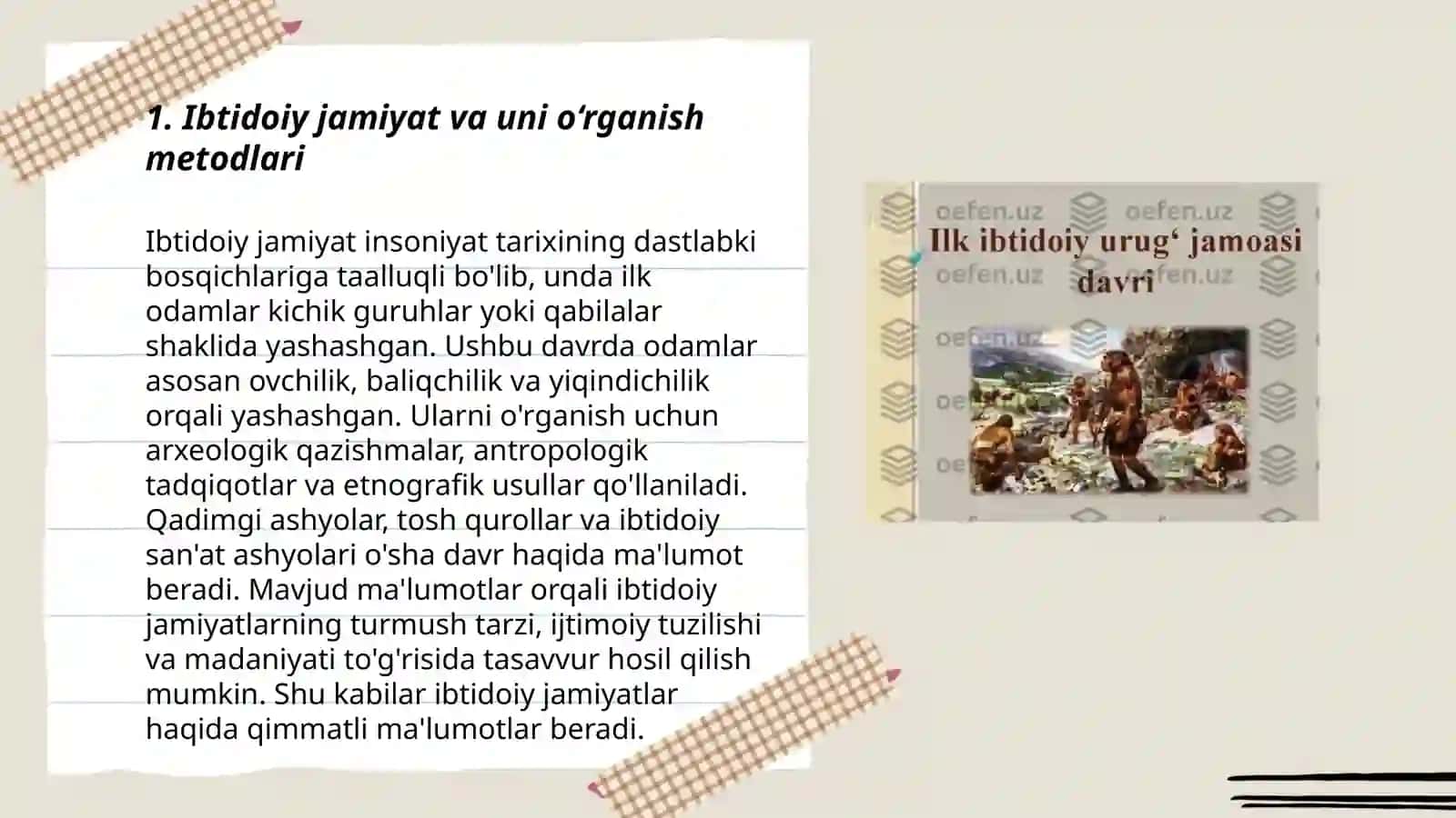 IBTIDOIY JAMOA DAVRI ARXEOLOGIYASI 3