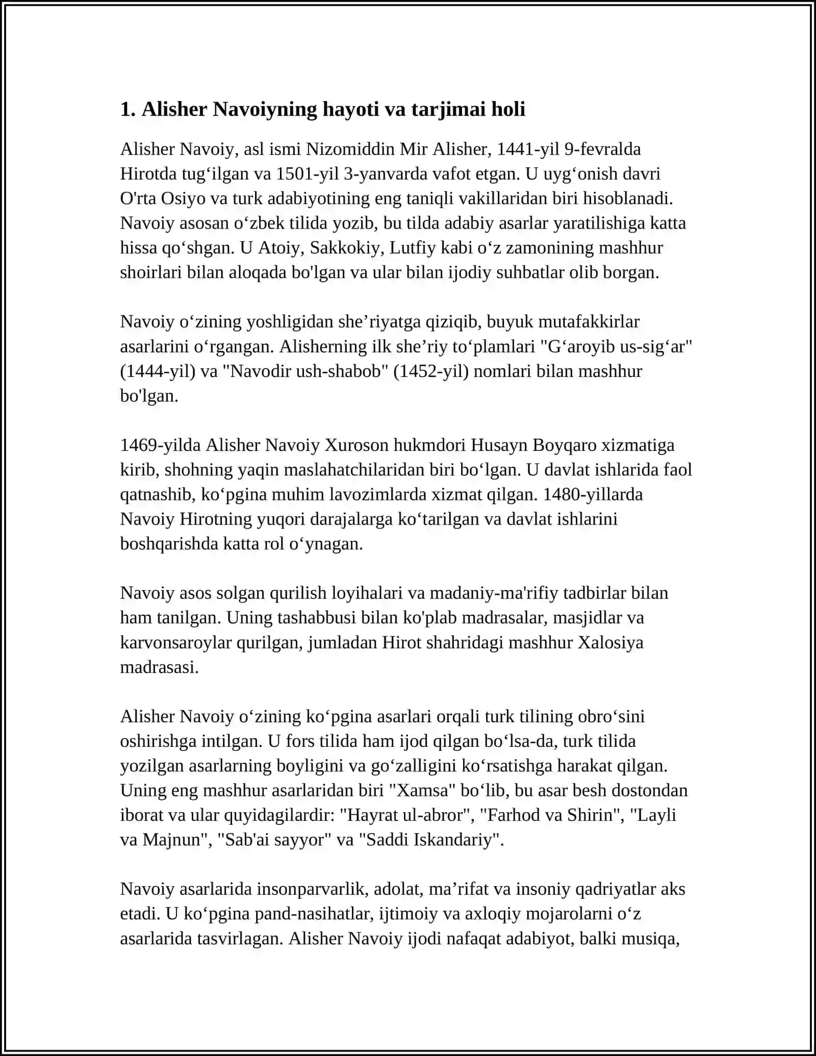 ALISHER NAVOIY XAYOTI VA IJODI 3
