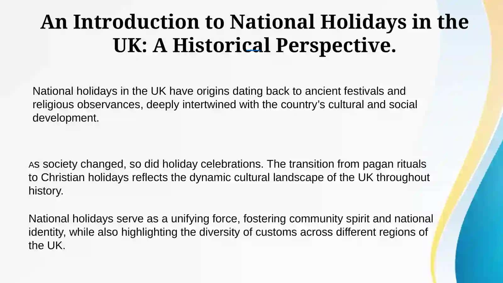An Introduction to National Holidays in the UK: A Historical Perspective 3