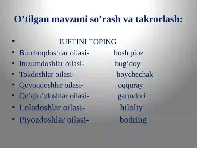 YERDA O’SIMLIKLAR DUNYOSINING RIVOJLANISHI. 3