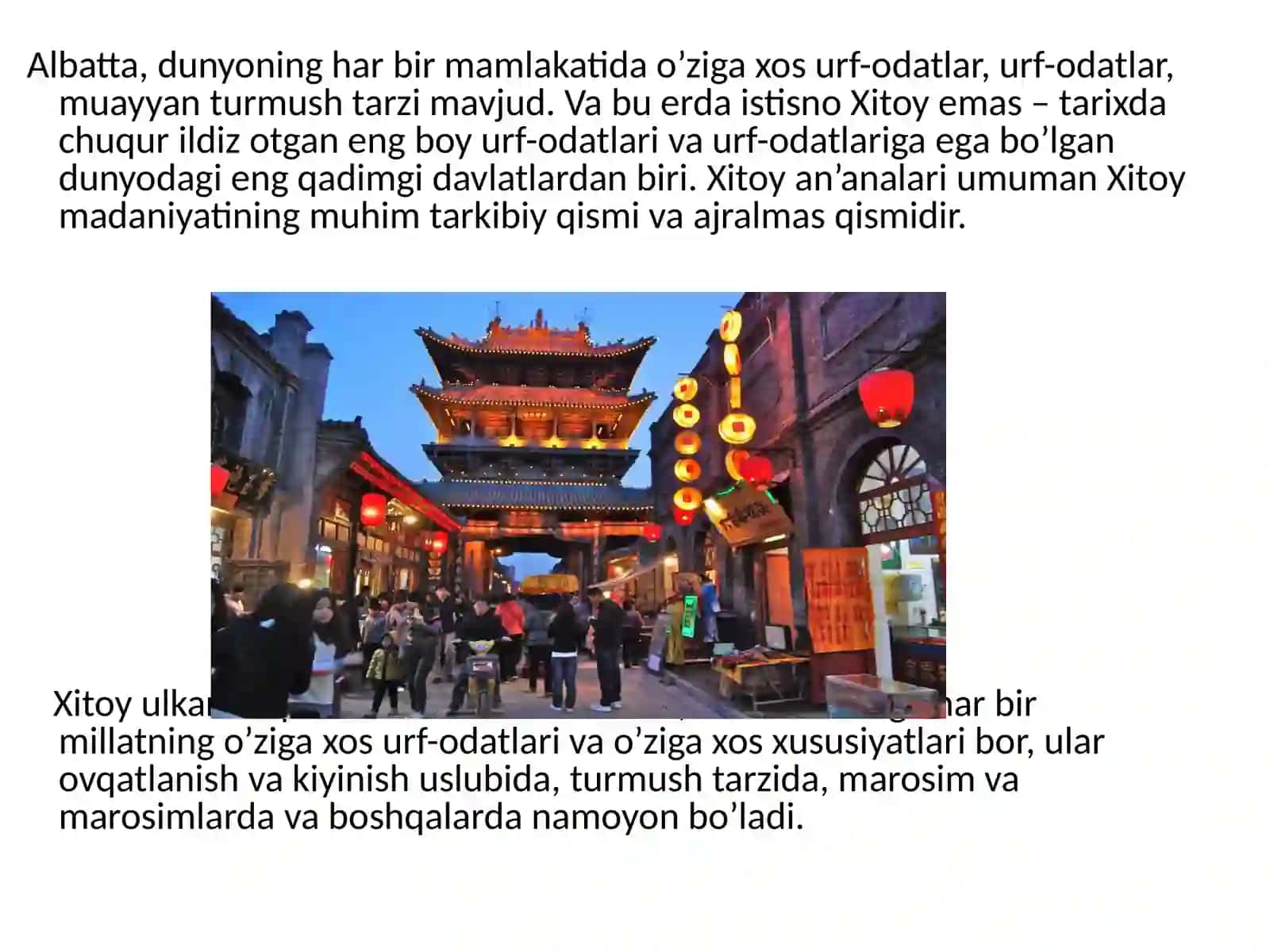 Xitoyning urf-odatlari 3
