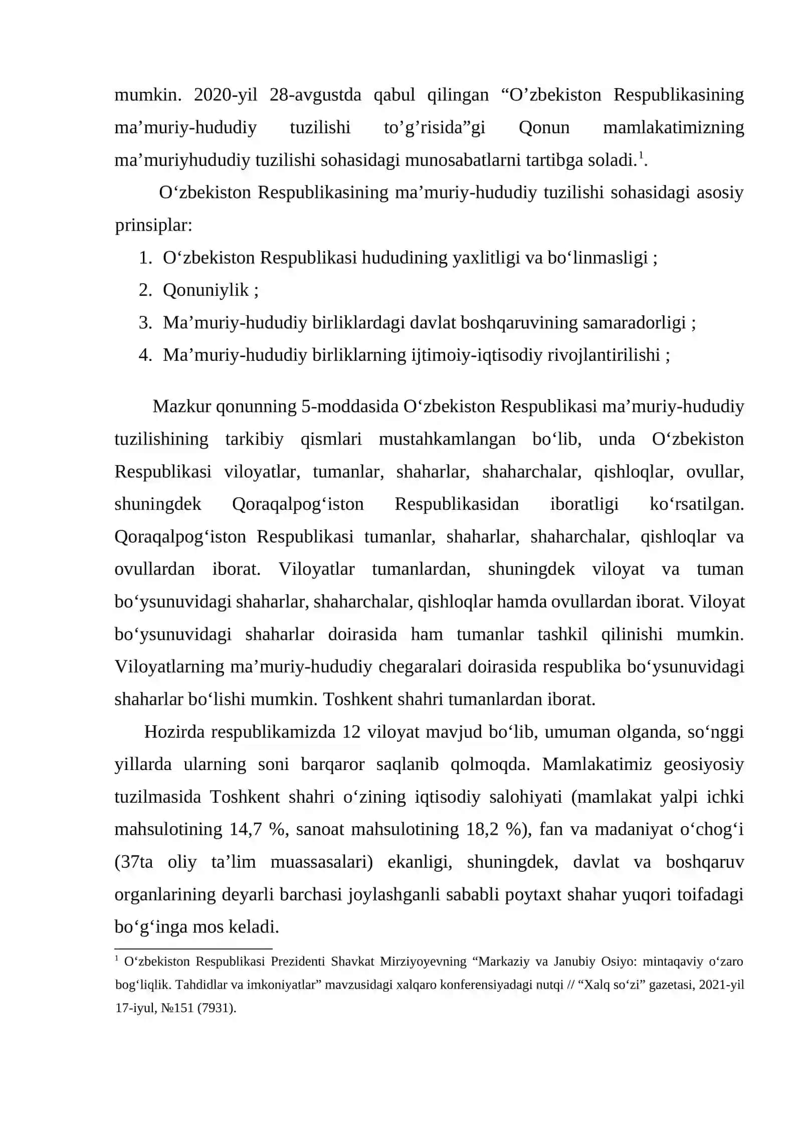 Oʻzbekistonning ma'muriy- hududiy va davlat tuzilishi 3