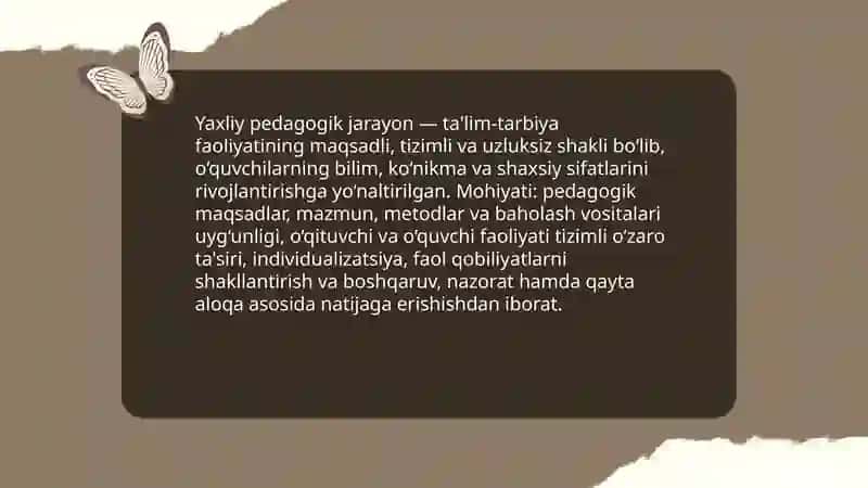 Yaxliy pedagogik jarayon va uning etaplari 3