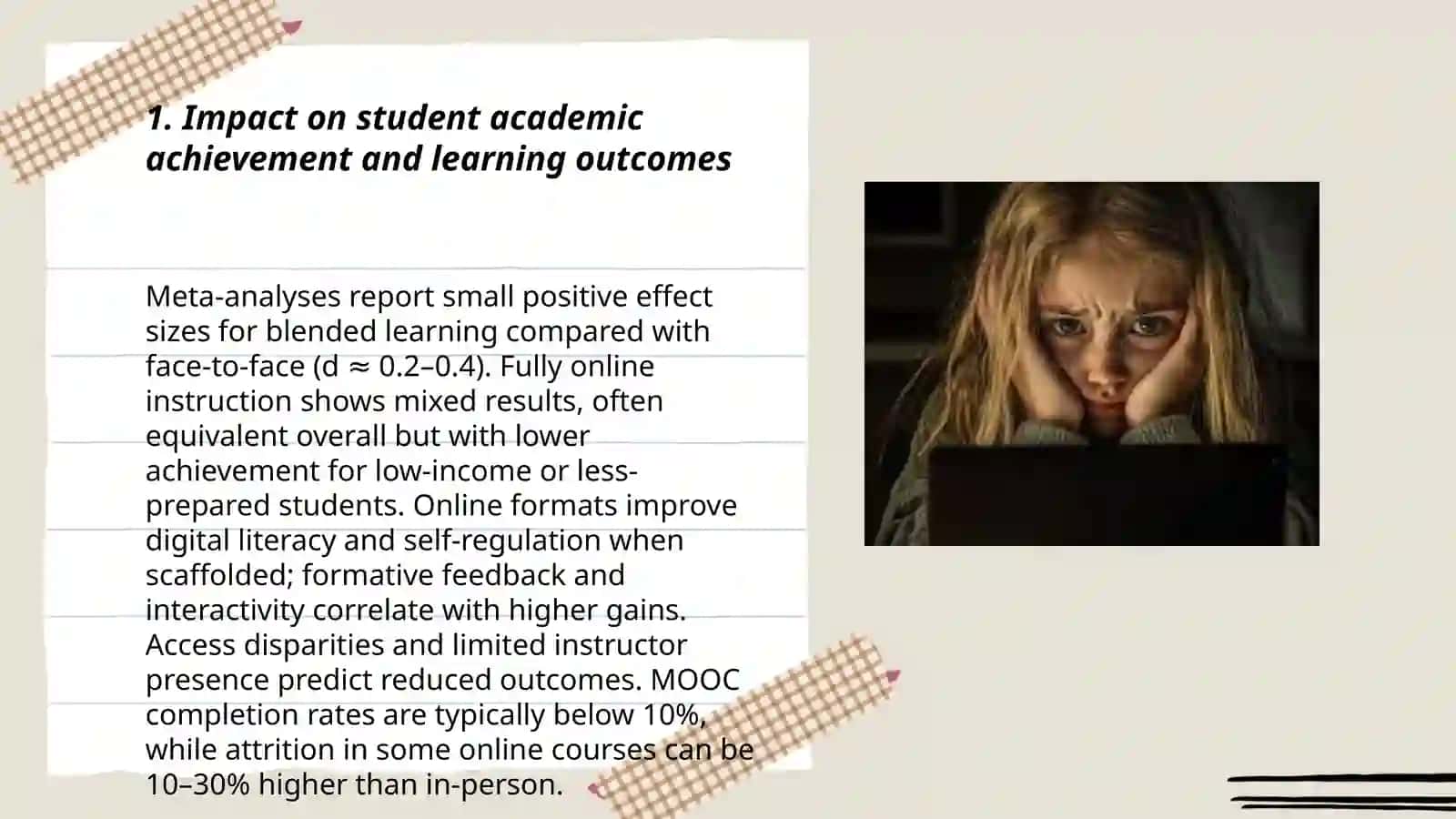 Effects of online learning Maftuna Malikova 3