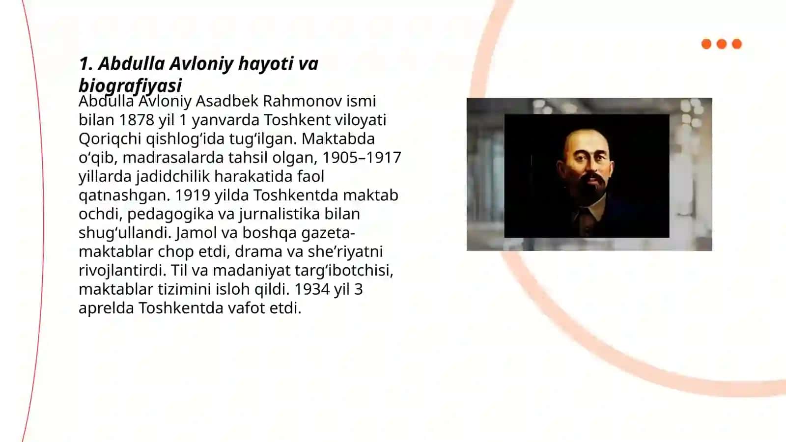 Abdulla Avloniy hayoti va biografiyasi 3