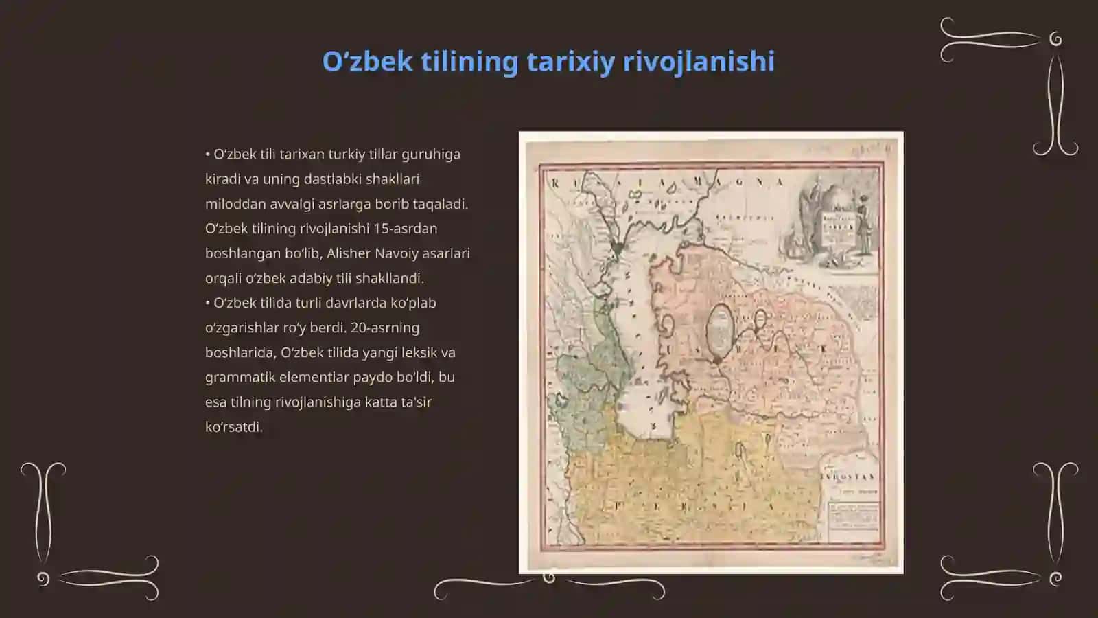 Oʻzbek tilining taraqqiyot bosqichlari 3