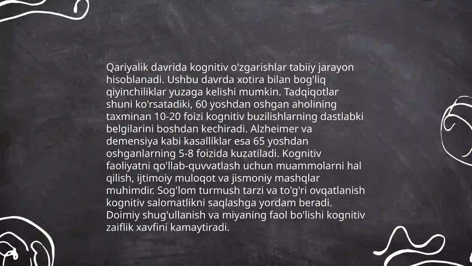 Gerontopsixologiyaning asosiy yoʻnalishlari 3