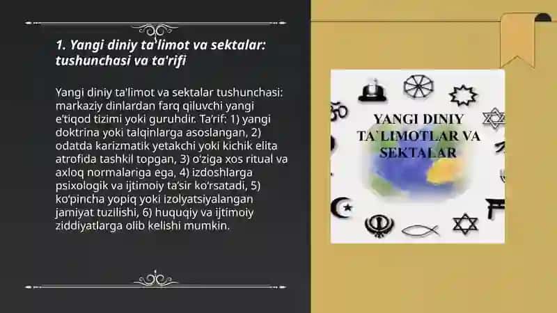 Yangi diniy ta'limot va sektalar 3