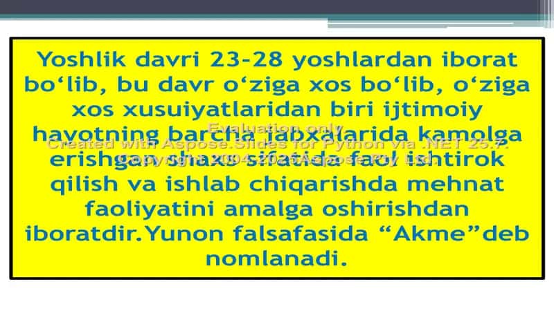 Yetuklik davrining psixologik xususiyatlari 3