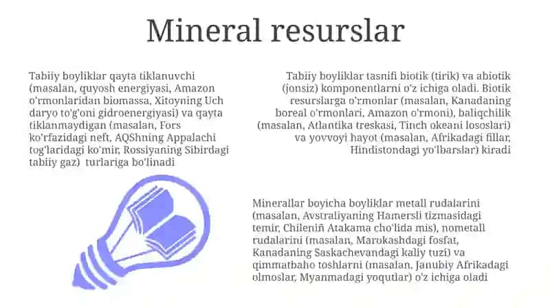 Mineral resurslar 3