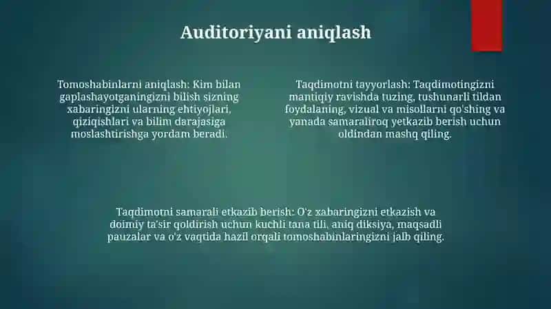 Taqdimot Tayyorlash 3